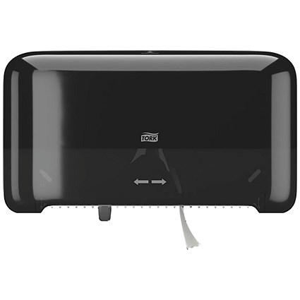 Tork OptiServe Coreless 2-Roll Toilet Roll Dispenser Black 558068