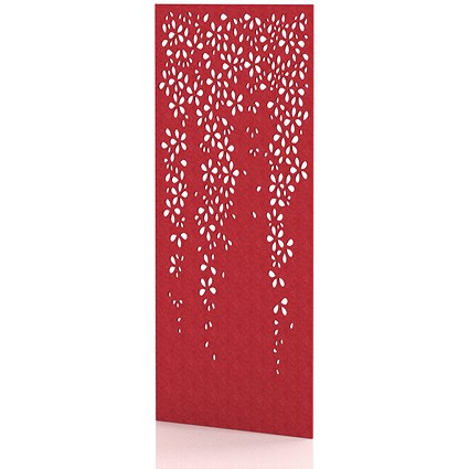 Sch! Acoustic Wall Panel - Blossom - Poppy Red