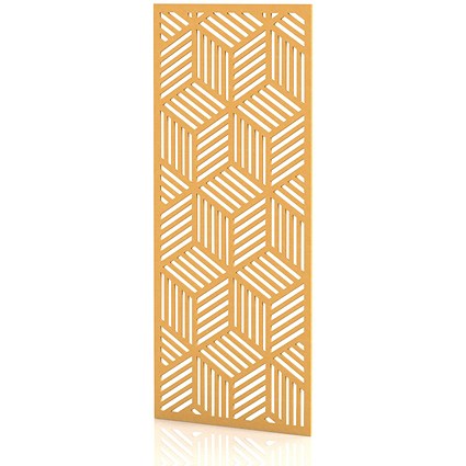 Sch! Acoustic Wall Panel - Cube - Buttercup Yellow