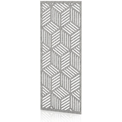 Sch! Acoustic Wall Panel - Cube - Pebble Light Grey
