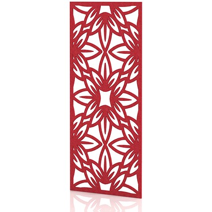 Sch! Acoustic Wall Panel - Flower - Poppy Red