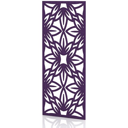 Sch! Acoustic Wall Panel - Flower - Plum Purple