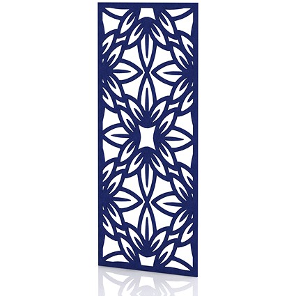 Sch! Acoustic Wall Panel - Flower - Cobalt Blue
