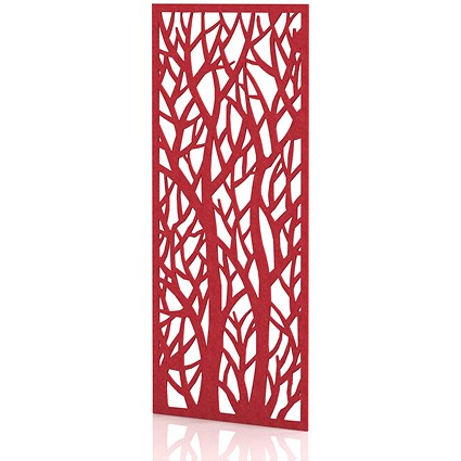 Sch! Acoustic Wall Panel - Forest - Poppy Red