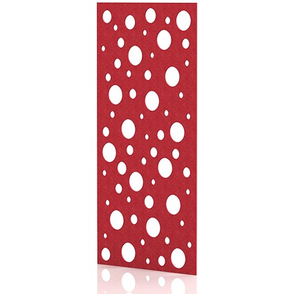 Sch! Acoustic Wall Panel - Polka - Poppy Red