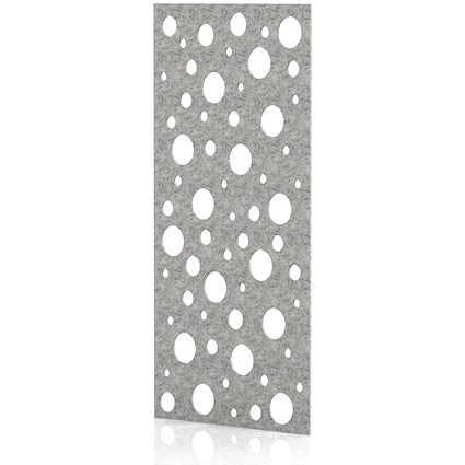 Sch! Acoustic Wall Panel - Polka - Pebble Light Grey