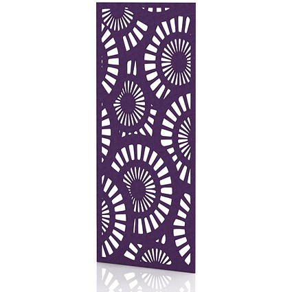 Sch! Acoustic Wall Panel - Sunburst - Plum Purple