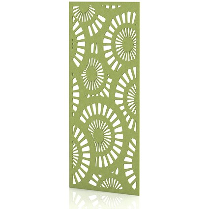 Sch! Acoustic Wall Panel - Sunburst - Lime Green