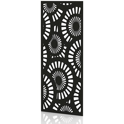 Sch! Acoustic Wall Panel - Sunburst - Raven Black