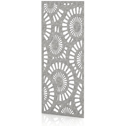 Sch! Acoustic Wall Panel - Sunburst - Pebble Light Grey