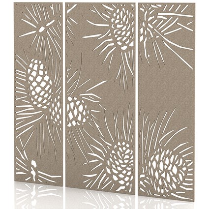 Sch! Acoustic Wall Panel - Pine (3 panels) - Oatmeal Beige