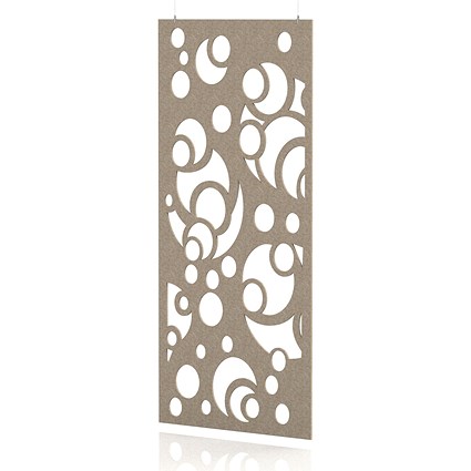 Sch! Acoustic Hanging Wall Panel - Bubbles - Oatmeal Beige