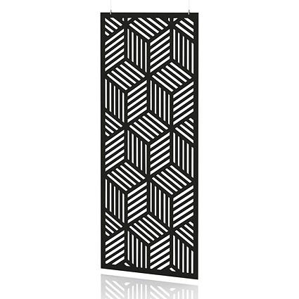 Sch! Acoustic Hanging Wall Panel - Cube - Raven Black