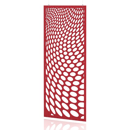 Sch! Acoustic Hanging Wall Panel - Drift - Poppy Red