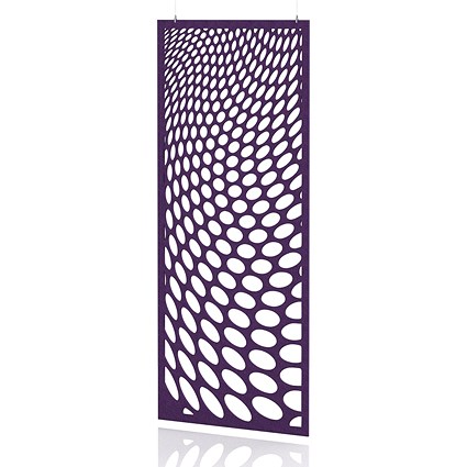 Sch! Acoustic Hanging Wall Panel - Drift - Plum Purple
