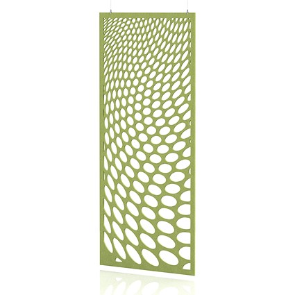 Sch! Acoustic Hanging Wall Panel - Drift - Lime Green