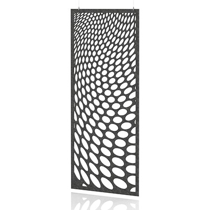 Sch! Acoustic Hanging Wall Panel - Drift - Graphite Charcoal