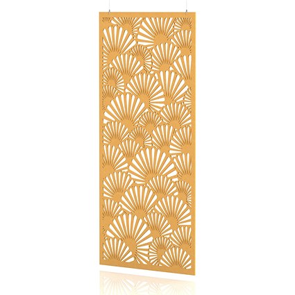 Sch! Acoustic Hanging Wall Panel - Fan - Buttercup Yellow