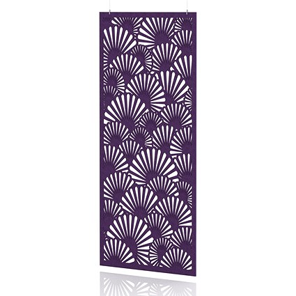 Sch! Acoustic Hanging Wall Panel - Fan - Plum Purple