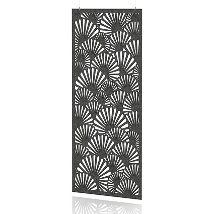 Sch! Acoustic Hanging Wall Panel - Fan - Graphite Charcoal