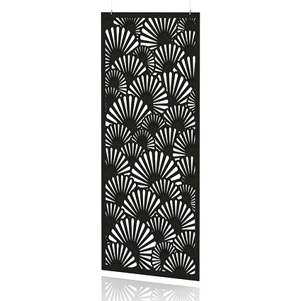 Sch! Acoustic Hanging Wall Panel - Fan - Raven Black