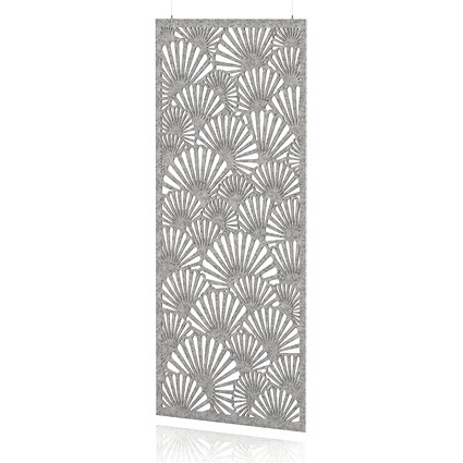 Sch! Acoustic Hanging Wall Panel - Fan - Pebble Light Grey