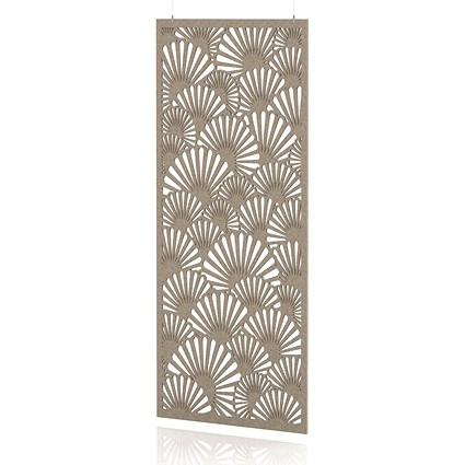 Sch! Acoustic Hanging Wall Panel - Fan - Oatmeal Beige