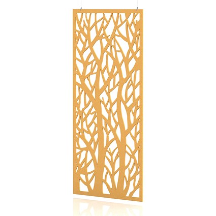 Sch! Acoustic Hanging Wall Panel - Forest - Buttercup Yellow
