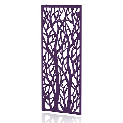 Sch! Acoustic Hanging Wall Panel - Forest - Plum Purple