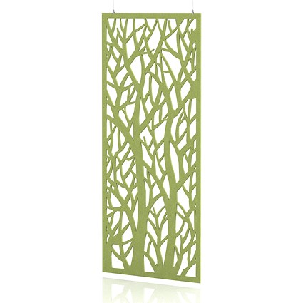 Sch! Acoustic Hanging Wall Panel - Forest - Lime Green