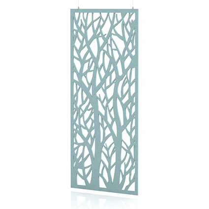 Sch! Acoustic Hanging Wall Panel - Forest - Sky Light Blue