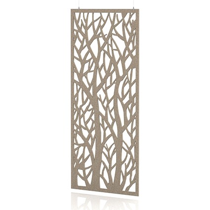 Sch! Acoustic Hanging Wall Panel - Forest - Oatmeal Beige
