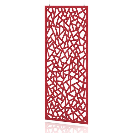 Sch! Acoustic Hanging Wall Panel - Mosaic - Poppy Red