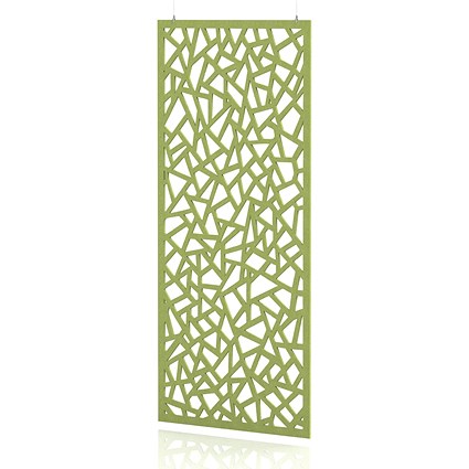 Sch! Acoustic Hanging Wall Panel - Mosaic - Lime Green
