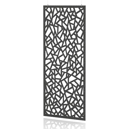 Sch! Acoustic Hanging Wall Panel - Mosaic - Graphite Charcoal
