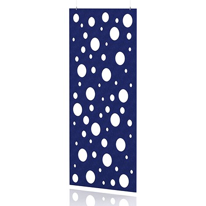 Sch! Acoustic Hanging Wall Panel - Polka - Cobalt Blue