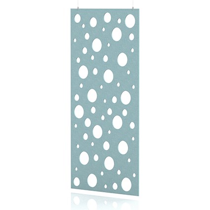 Sch! Acoustic Hanging Wall Panel - Polka - Sky Light Blue
