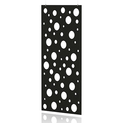 Sch! Acoustic Hanging Wall Panel - Polka - Raven Black
