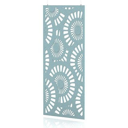 Sch! Acoustic Hanging Wall Panel - Sunburst - Sky Light Blue