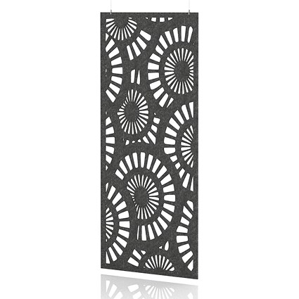 Sch! Acoustic Hanging Wall Panel - Sunburst - Graphite Charcoal