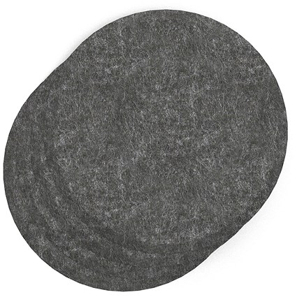 Sch! Acoustic Wall Tile - Set of 4 - Bevelled Edge - Circle - Graphite Charcoal