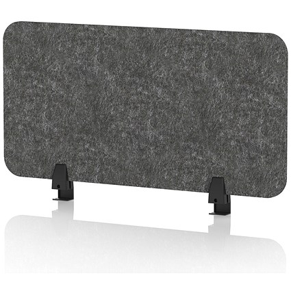 Sch! Acoustic Desktop Screen - Rectangle - 800 x 400mm - Graphite Charcoal