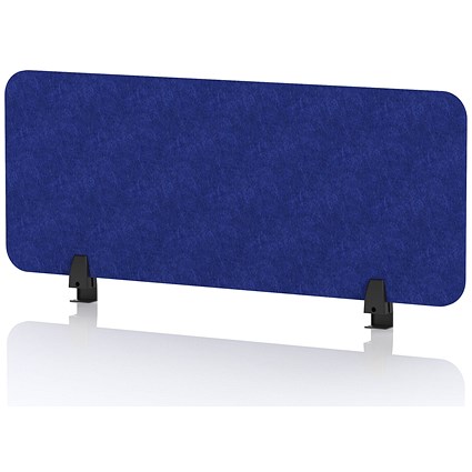 Sch! Acoustic Desktop Screen - Rectangle - 1000 x 400mm - Cobalt Blue