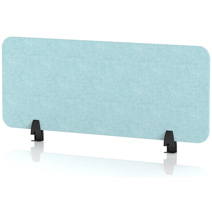 Sch! Acoustic Desktop Screen - Rectangle - 1000 x 400mm - Sky Light Blue