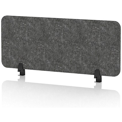 Sch! Acoustic Desktop Screen - Rectangle - 1000 x 400mm - Graphite Charcoal