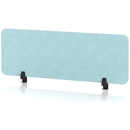 Sch! Acoustic Desktop Screen - Rectangle - 1200 x 400mm - Sky Light Blue