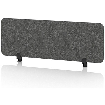 Sch! Acoustic Desktop Screen - Rectangle - 1200 x 400mm - Graphite Charcoal