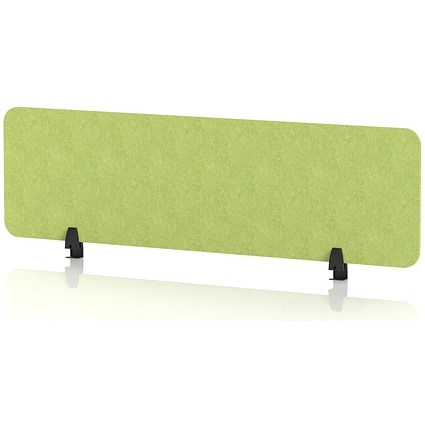 Sch! Acoustic Desktop Screen - Rectangle - 1400 x 400mm - Lime Green