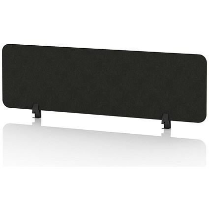 Sch! Acoustic Desktop Screen - Rectangle - 1400 x 400mm - Raven Black