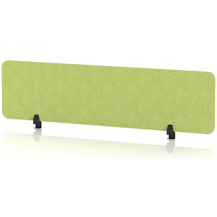 Sch! Acoustic Desktop Screen - Rectangle - 1600 x 400mm - Lime Green